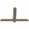 Ekena Millwork Eugene Smooth Timber Gable Bracket, Douglas Fir, 36"W x 23"H x 1 1/2"D x 3 1/2"F, 15/12 Pitch GBW036X23X0204EUG00SDF - alternate 2
